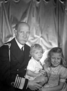 Prince George of Greece with his Radziwill grandchildren