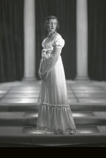 Madame Errazuriz wearing a dress designed by Lelong