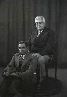 Aga Khan III and his son, prince Ali Khan