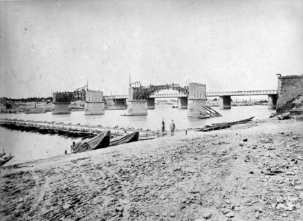 The Paris Commune: the destroyed Asnières bridge