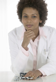 Portrait of a female doctor.
