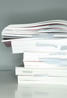 Stack of books.