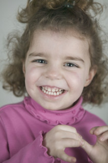 A cute little girl.