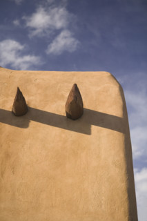 Adobe detail Santa Fe New Mexico.