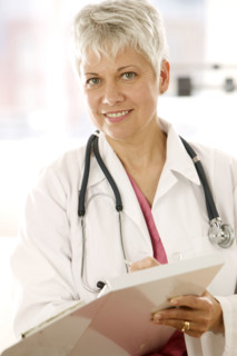 Portrait of a female physician.