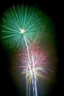 Colorful fireworks.