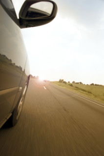 Car on the open road.