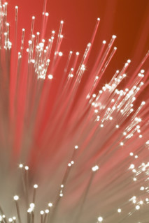Fiber optics.