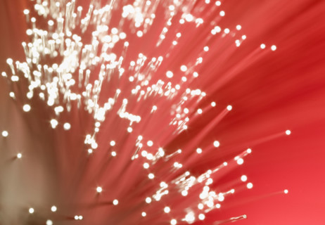 Fiber optics.
