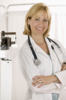 Portrait of female doctor.