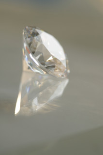 Extreme closeup of a diamond.