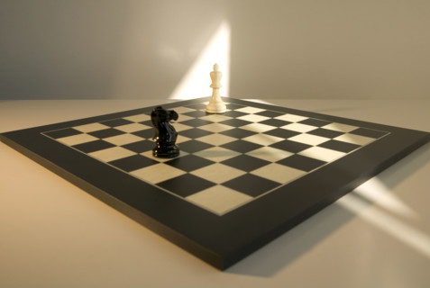 Chess board still life.