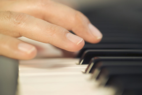 A man playing the piano.