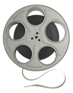 Still life of a reel of film.