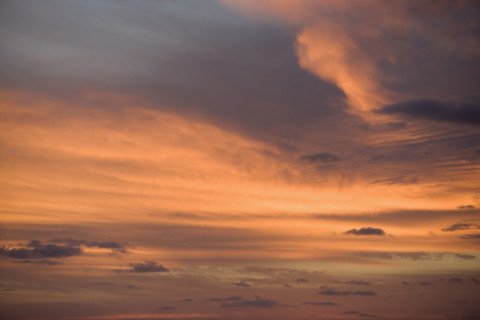 Beautifully lit sky.