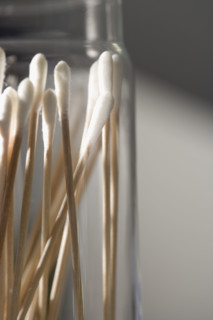 Still life of cotton swabs.