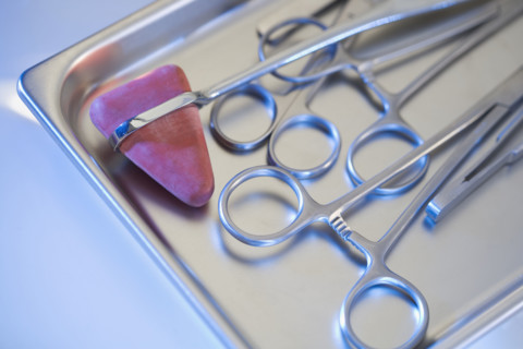 Still life of medical instruments.