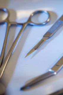 Still life of medical instruments.