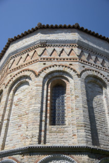 Window of Byzantine church Santa Fosca Torcello Italy.