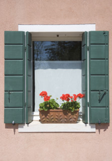Window box Torcello Italy.