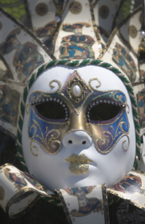 Carnival mask Venice Italy.