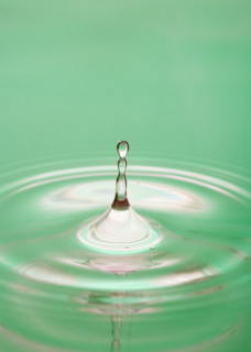 Drop of water.