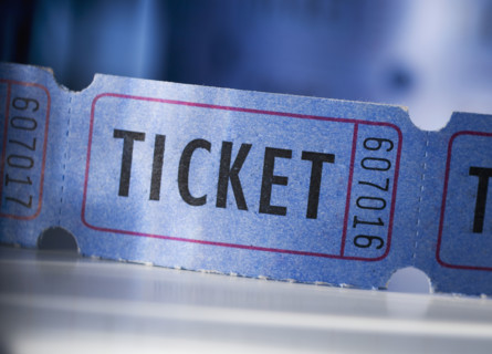 Still life of tickets.