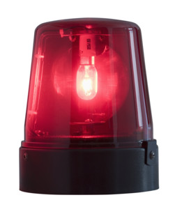 Closeup of emergency light.