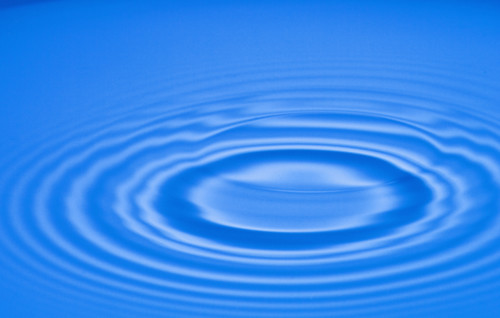 Water ripples.