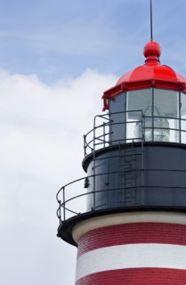 West Quoddy Head Lighthouse Lubec Maine.