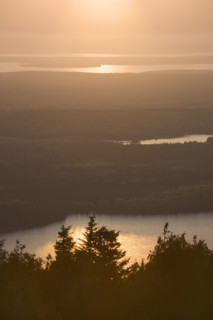 Sunset from Cadillac Mountain in Maine.