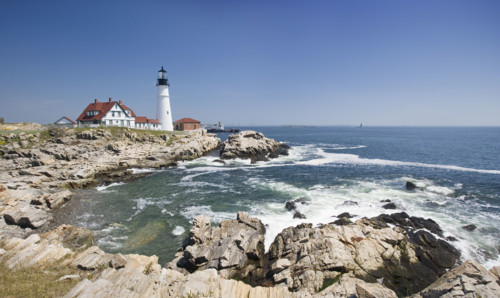 Portland Head Lighthouse Cape Elizabeth Maine.