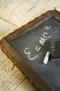 Still life of Einstein's law of relativity.