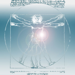 DaVinci drawing of body of man.