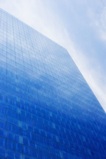 Close up of an office building .