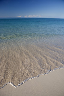 Deserted tropical beach.