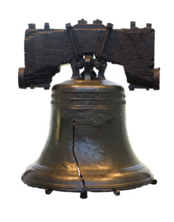 Still life of Liberty Bell.