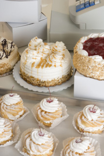 Still life of pastries.