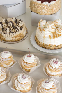 Still life of pastries.