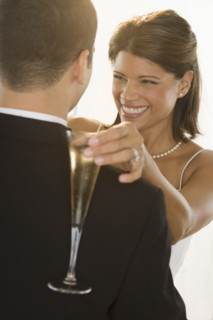 Portrait of bride and groom.