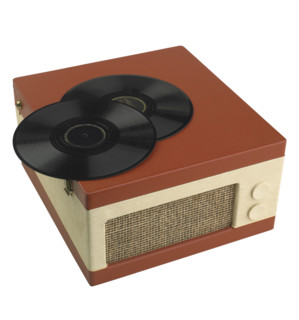Still life of record player.
