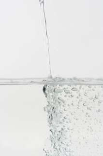 Closeup of running water.
