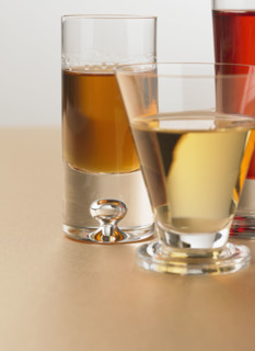 Still life of beverages.