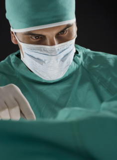 Surgeon at work.