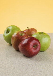 Still life of apples.