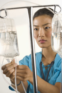 Nurse at work.