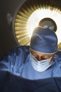 Surgeon at work.