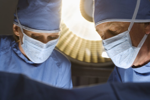 Surgeons at work.
