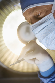 Surgeon at work.
