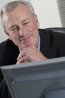 Businessman at work.
